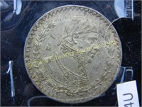 Old Mexican Silver Dollar. Minted From SILVER