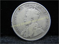 1918 Canadian Silver Half Dollar