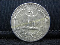 1963-D  90% Silver Washington Quarter