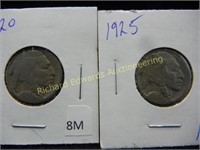 1920,1925 Buffalo Nickels
