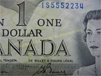 1973 Canadian One Dollar Note