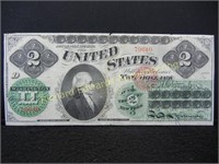 1862 United States Two Dollar National Bank Note