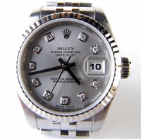 Rolex Lady's Oyster Datejust Wristwatch
