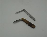 2 Vintage Small Pocket Knives Sheffield Sabre