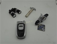 4 Lighters Hammer Phone Motorcycle Binoculars
