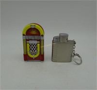2 Butane Torch Lighters Jukebox & Flask