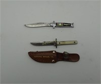 2 Souvenir Small Knives Colonial Cub Hunter & Dc