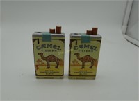 2 Camel Promotional Lighters Cigarette Pack Shape