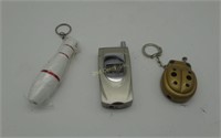 3 Butane Torch Lighters Bowling Phone & Bug