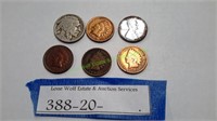 Six (6) U.S. Coins