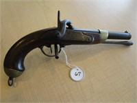 French Naval 1830's Percussion Pistol,