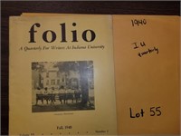 Folio Fall 1940- a quarterly for writers at IU