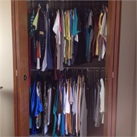 Contents of MBR Closet #1, Ladies Shirts, Shorts