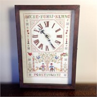 Needlework Wall Clock