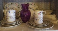 English Garden Dishes and Vase