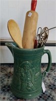 Early Pitcher And Kitchen Primitives