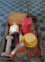 Box Lot of Antique Items