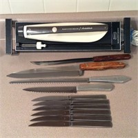 Electric Carving Knife, Misc Knife Lot