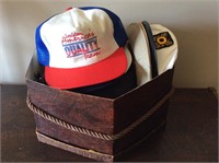 Lot of Trucker Hats and Caps