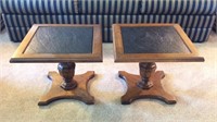 2 Slate Top End Tables