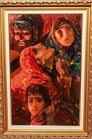 Andrey Babanovsky, "Wedding" Oil on Canvas