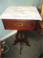 VINTAGE VICTORIAN STYLE MARBLE TOP TABLE