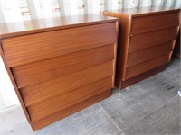 Two Mid Century Modern Four Drawer Chests: Some Da