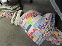 Three Quilts, Two Cushions: Some Hand Stitched