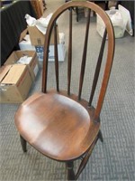 Windsor Style Slab Seat Side Chair