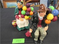 Two Royal Doulton Figurines: Balloon Sellers - Man