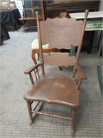 Carved Back Splat Rocking Chair