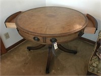 Renters Table W/ Leather Inset