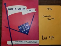 1946 Cardinals & Red Sox World Series Program