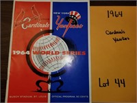1964 Cardinals & Yankees World Series Program