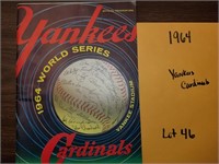 1964 Yankees & Cardinals World Series Program