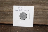 1940 Nazi 1 Reichspfennig Coin