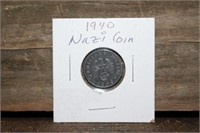 1940 Nazi 5 Reichspfennig Coin