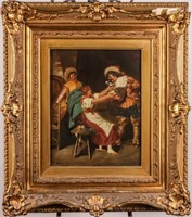 Art Vintage / Antique Oil on Canvas by M. LeRoy