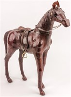 Vintage All Leather Horse Figurine