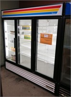 True 3 door Refrigerated cooler with newer remote