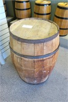 Wooden barrel, 29.5" H.
