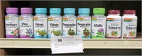 9 - Bottles of Solaray Dietary Supplements,