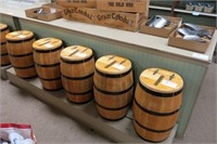 10 - Wooden Bulk Food barrels (Paraffin Lined),