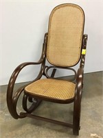 Bentwood and Cane rocking chair