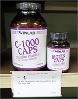 Lot: Twin Lab Vitamin C-1000 Caps and Biotin Caps