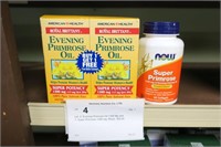 Lot: 2- Evening Primrose Oil 1300 Mg and