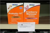 Lot: 2 boxes of Now Probiotics: