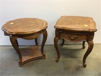 Two Thomasville end/lamp tables