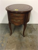 Oval French Provincial end table