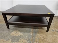 Ebonized wooden coffee table